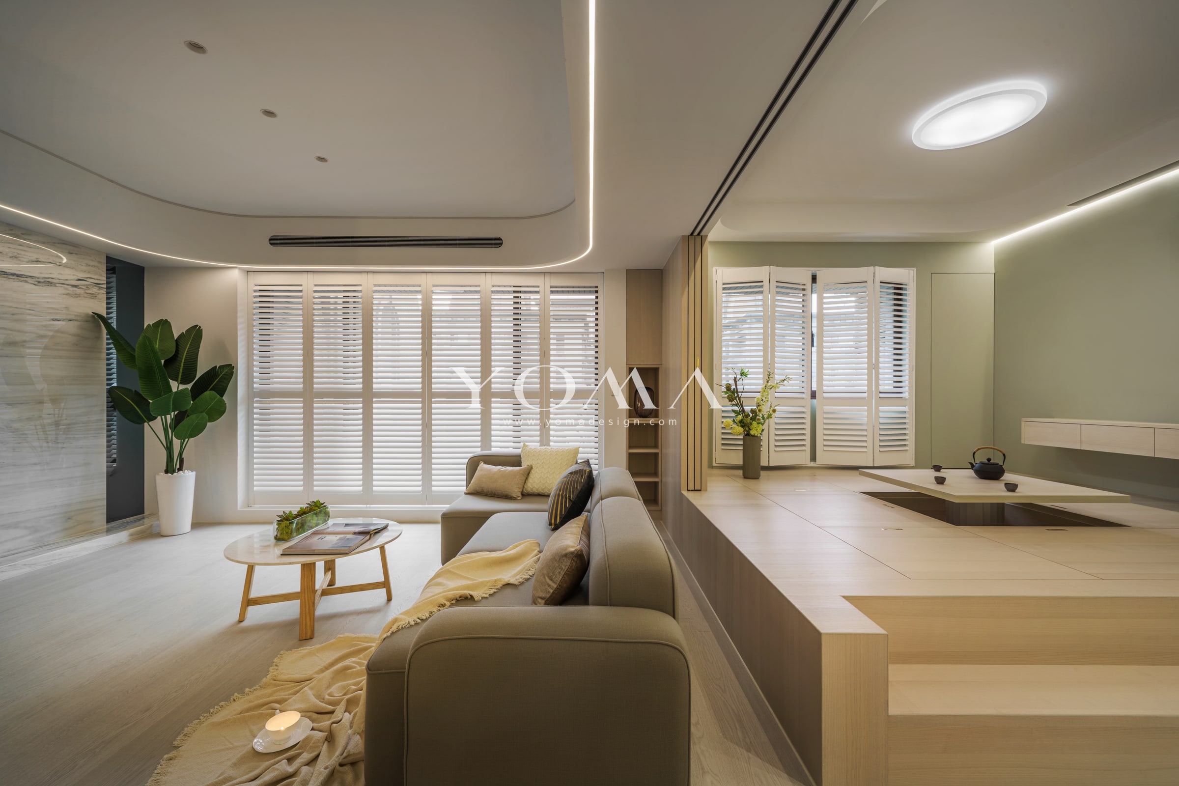 中和老屋翻新．日式現代風老屋翻新．茶屋與工作室．住宅室內設計．